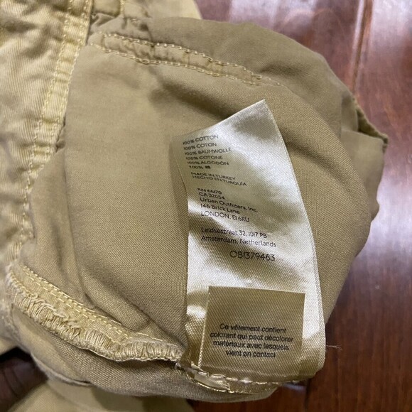 Free People Petite Khaki Chino Cotton Straight Leg Pants Women's Size 0 - Picture 5 of 7